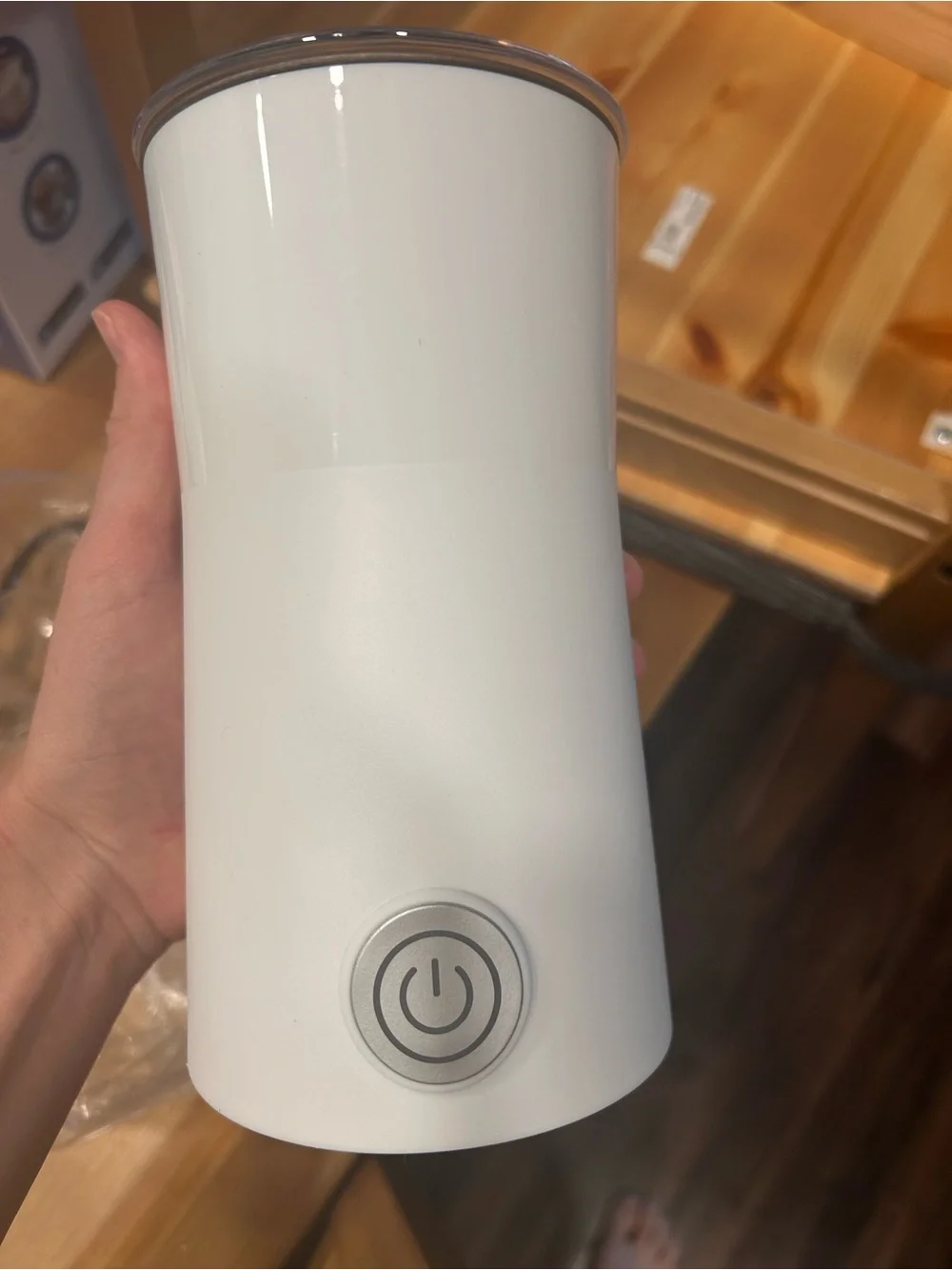 Huogary Electric Milk Frother & Steamer N31 White - Automatic Foam Maker 500W